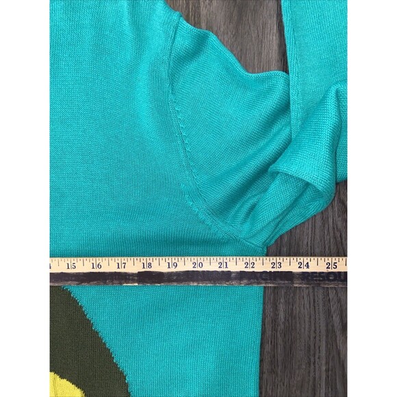 Alex Stevens Green Santa-Saurus Rex Ugly Christmas Pullover Sweater Size XLarge - Picture 9 of 14